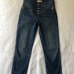 Madewell slim straight jeans